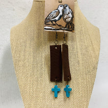 Leather Earrings and Beads