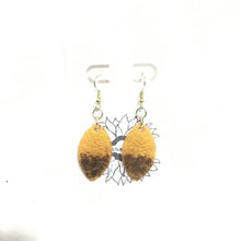 Medium Wood and Epoxy Earrings