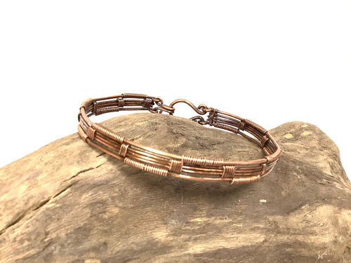 Handwoven Copper Wire Bracelet