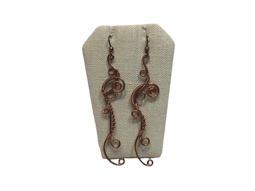 Long Music Twist Earrings