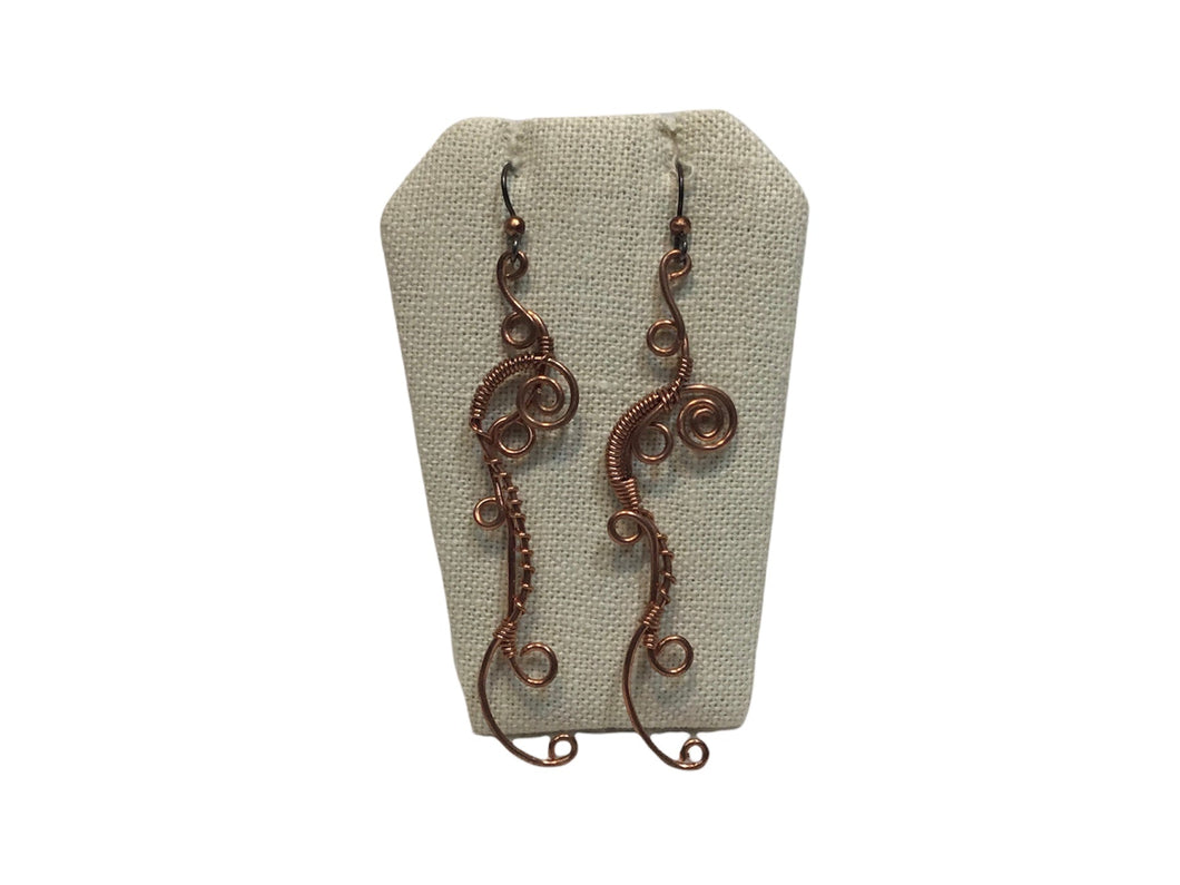Long Music Twist Earrings
