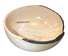 #254-Box Elder partial natural edge bowl