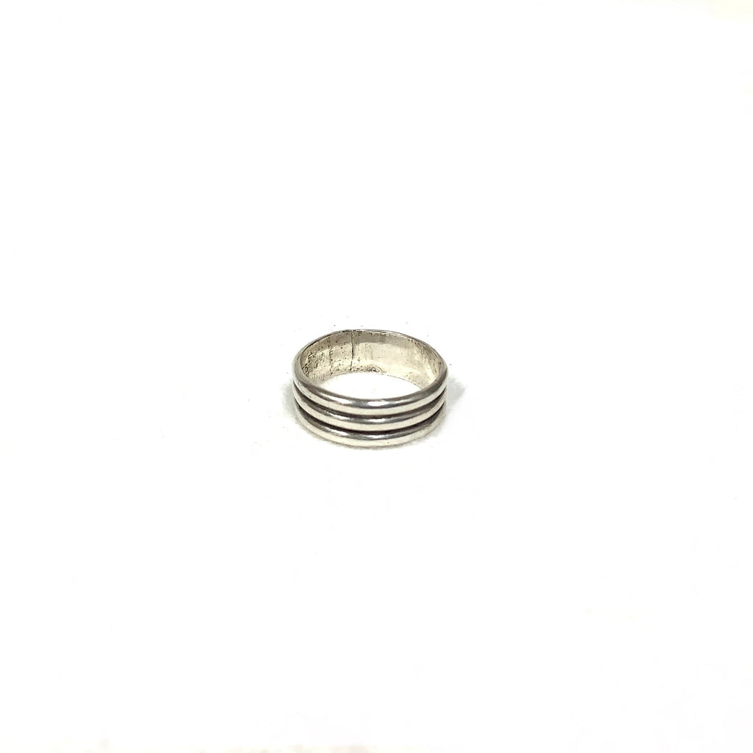 3-Banded Sterling Silver Ring