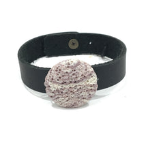 Lava Diffuser Bracelet - Black Leather