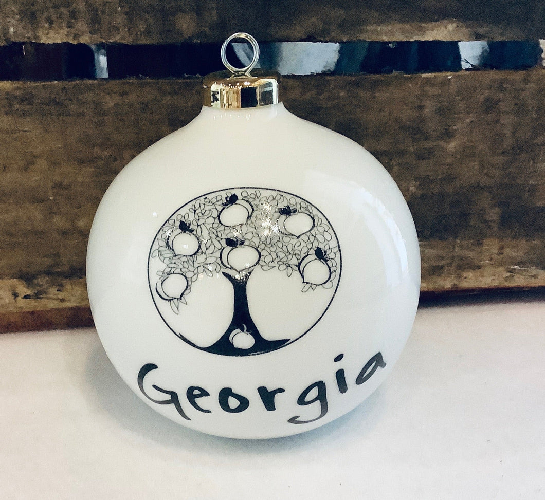Large Round Georgia Ornament