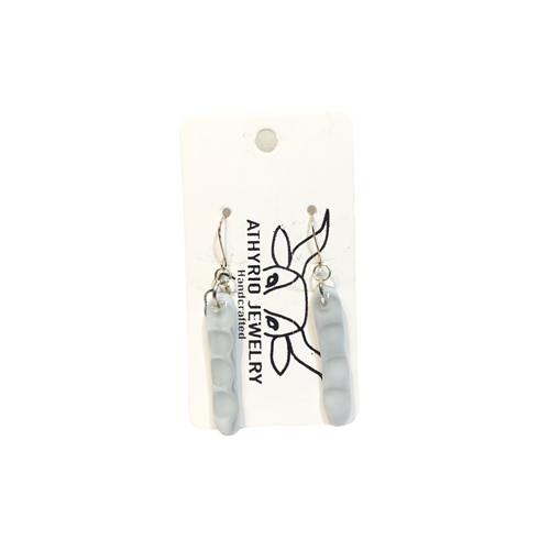 Fused Glass Dangle Earrings