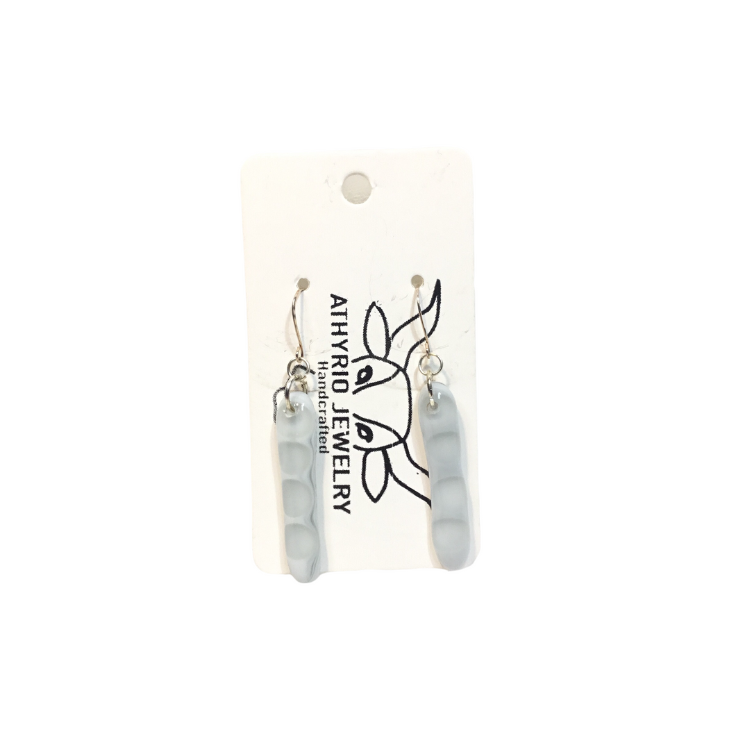 Fused Glass Dangle Earrings