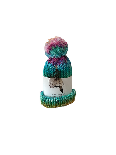 Aqua/Pink/Yellow/Green/ Wine Hat with KOI Charms