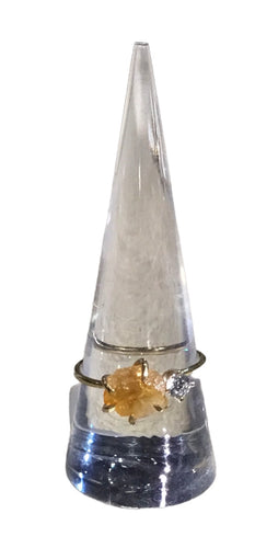 Citrine 4mm Ring