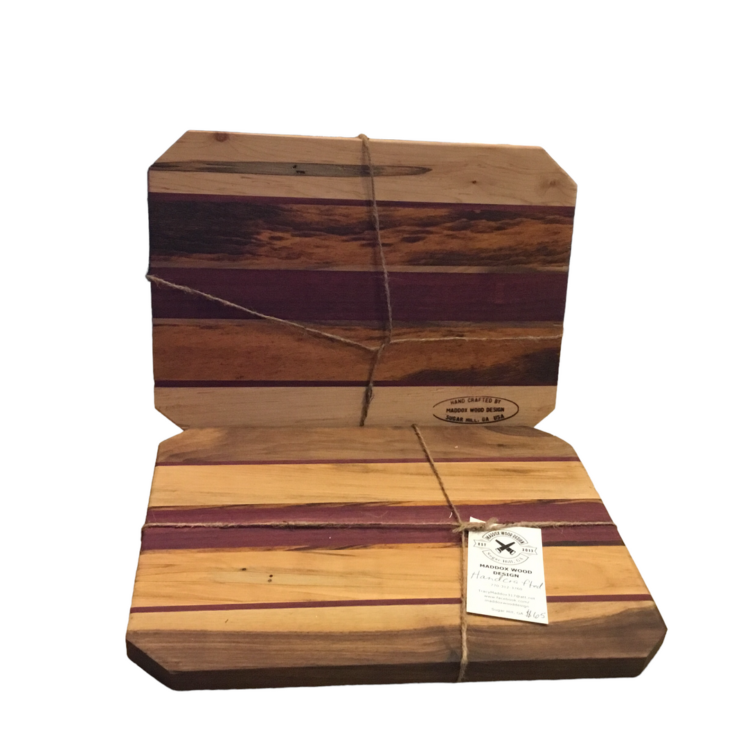 Multi Hardwood Hexagon Cutting Board