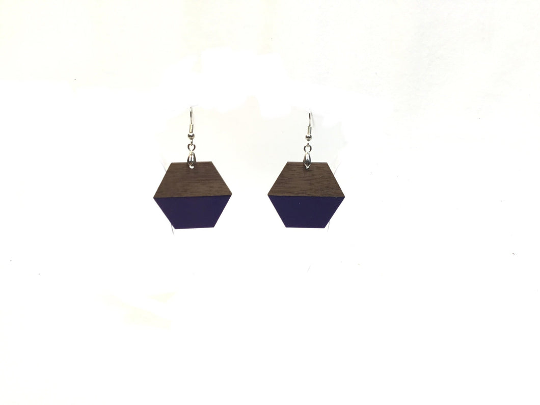 Hexagon dangle Earrings