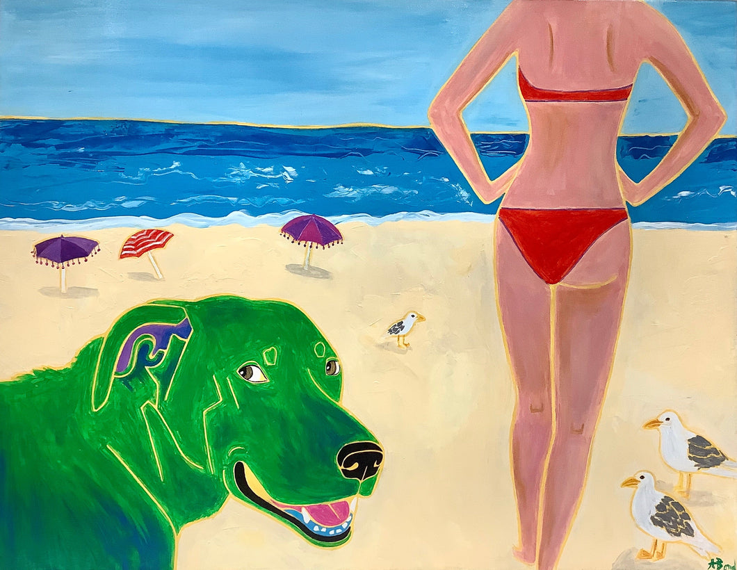 Dog Beach Painting