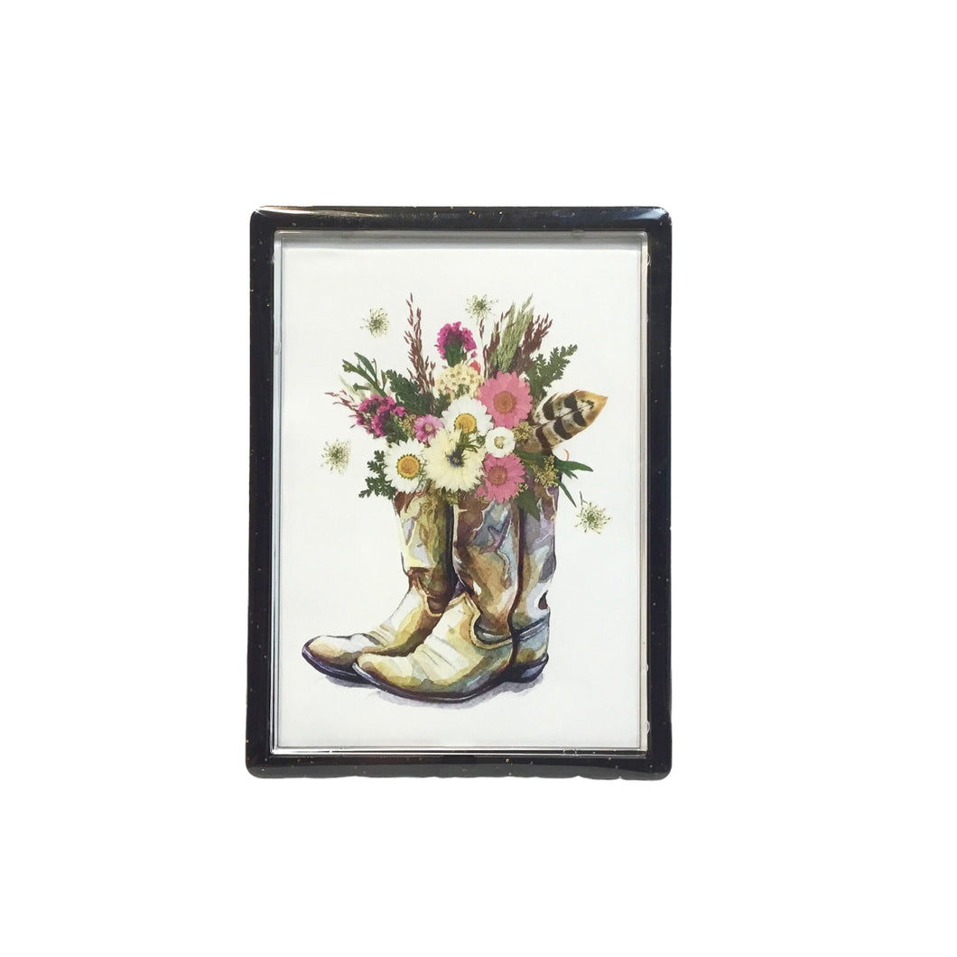 Boots with florals Magnets