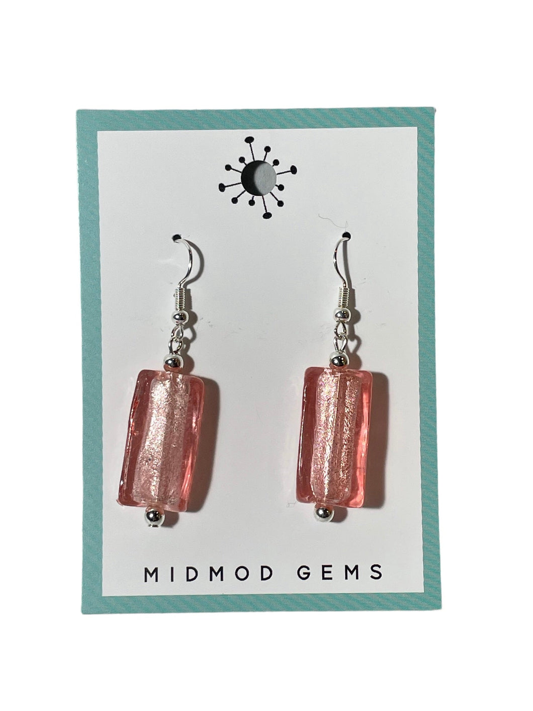 Candy Light Pink Bead Drop Earrings