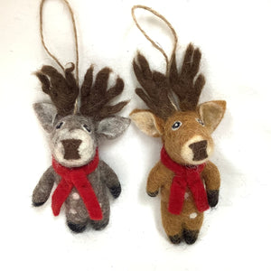 Christmas Felt Animal Ornaments