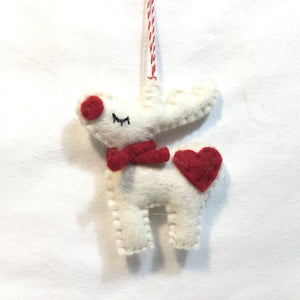 Christmas Felt Animal Ornaments