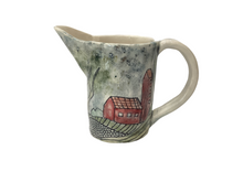 Colorful Pitchers with Pastoral Scene