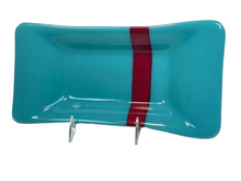 Turquoise and Red Dish