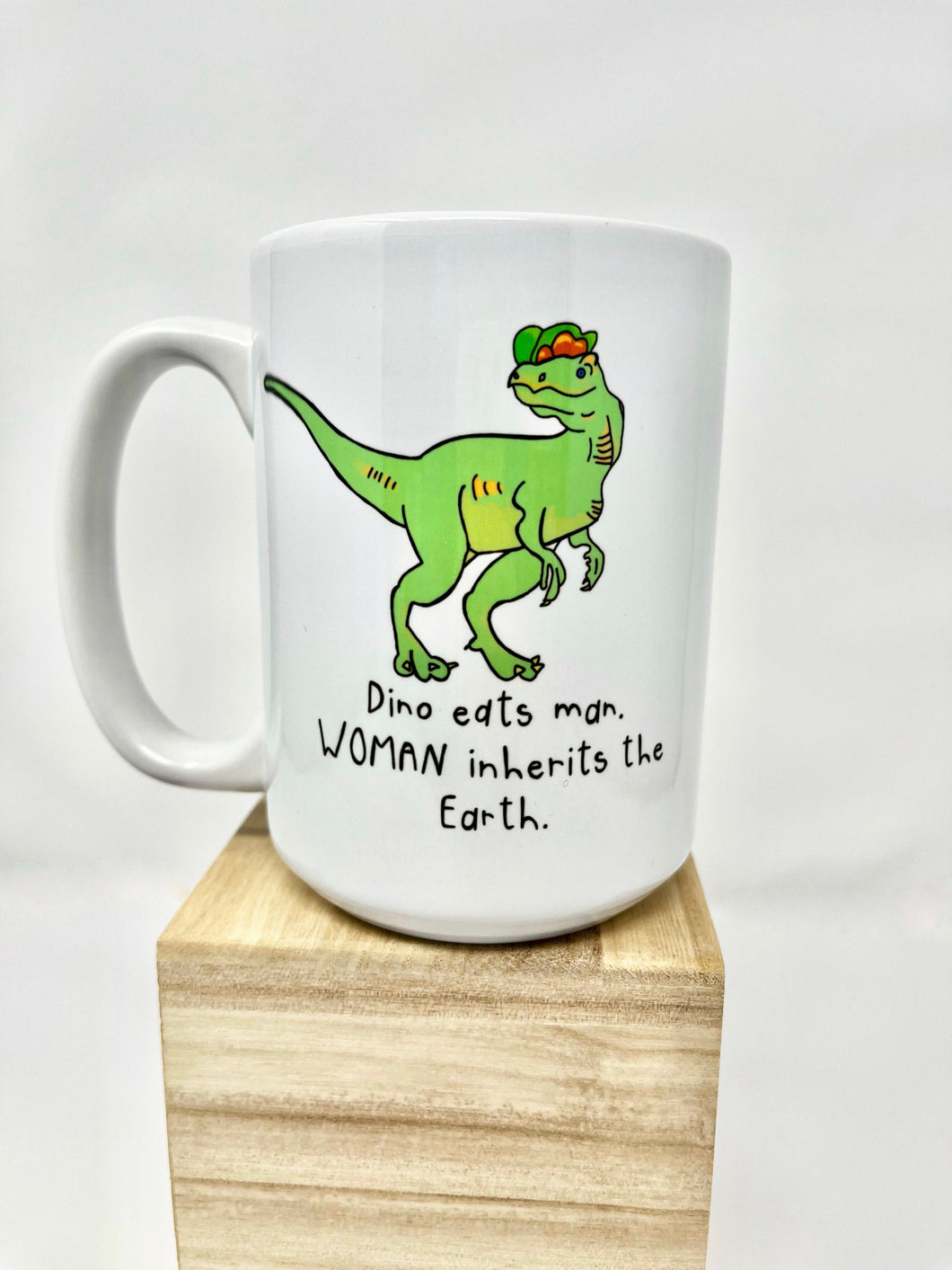 Dino Eats Man Mug