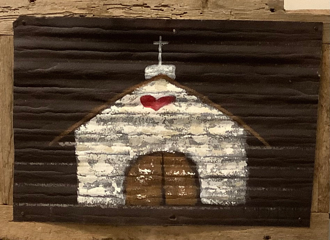 Chapel on 100 year old Tin and old barn wood
