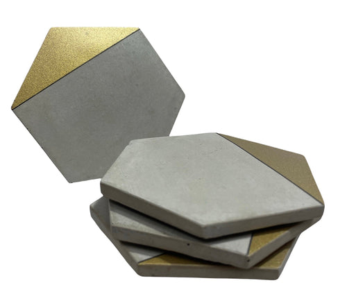 Concrete Hexagon Coasters