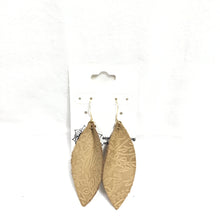 Leather Leaf Earrings