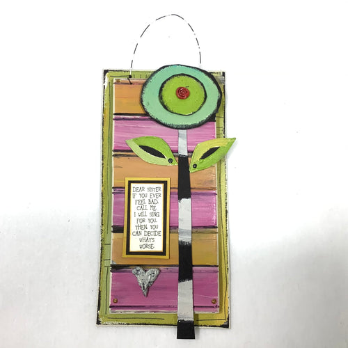 Hanging Plaque - Dear Sister