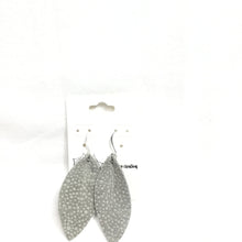 Leather Leaf Earrings