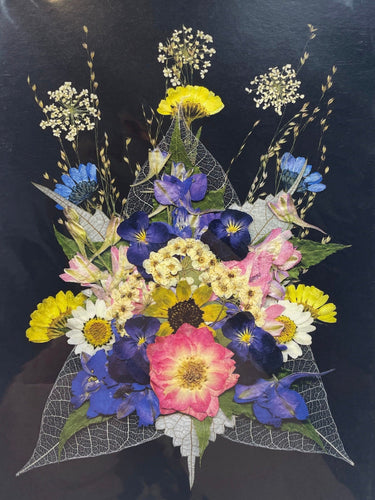 Multi Color Floral Arrangement Greeting Card