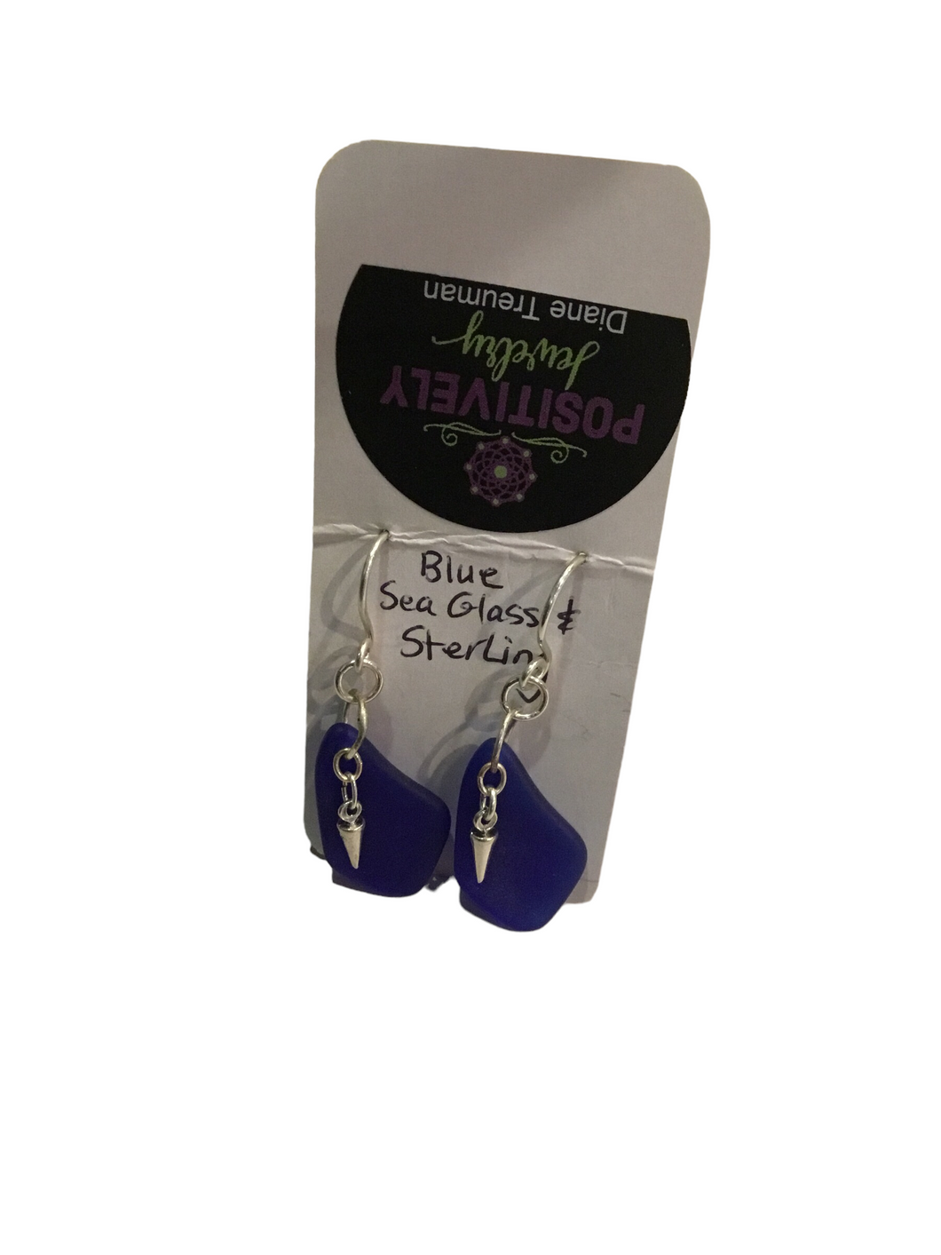 Deep Blue Kite Earrings