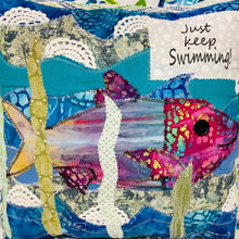 "Just Keep Swimming" Pillow