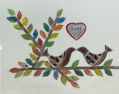 2 Colorful Birds Collage