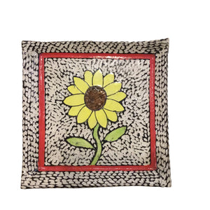 Large Square Platter - Sunflower