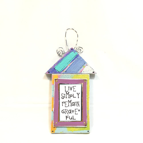 House Plaque -Live Simply
