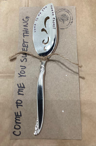 "Come To Me You Sweet Thing" Hand Stamped Dessert Server