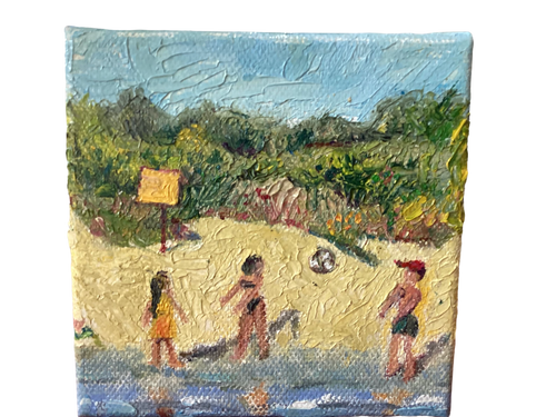 Children on Beach with Beachball