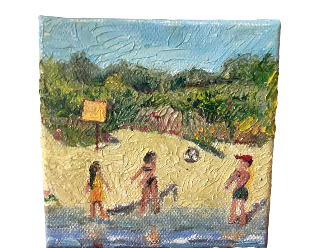 Children on Beach with Beachball