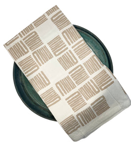 Geometric Print Tea Towel