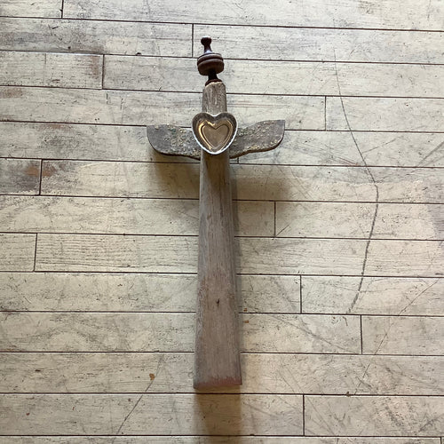 Large Cross with Heart