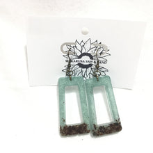 Large Wood and Epoxy Earrings