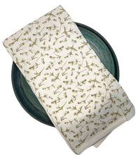 Flower Bud Print Tea Towel