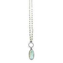 Aqua Terra with Riverstone Rosary Chain Necklace
