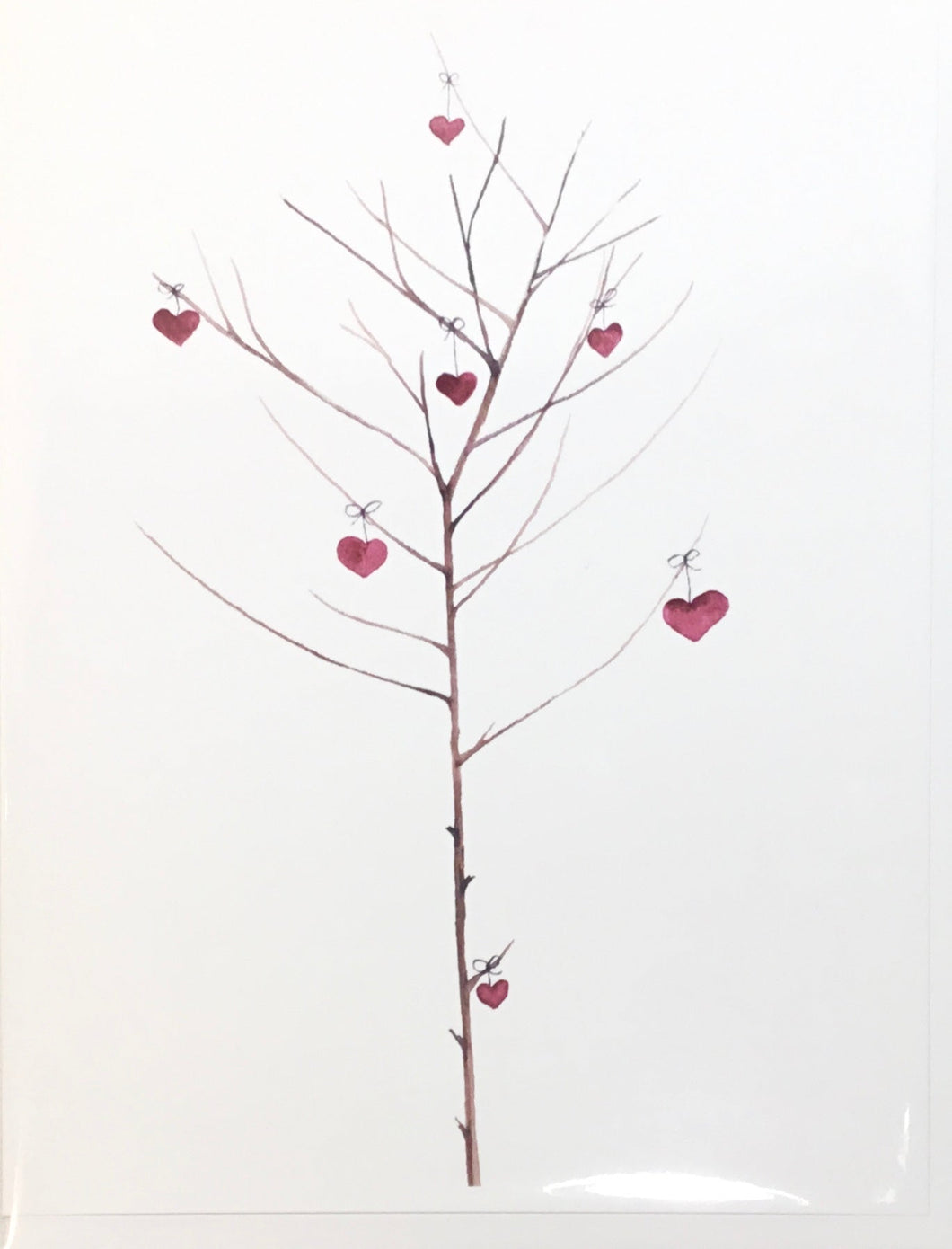 Hearts on a tree