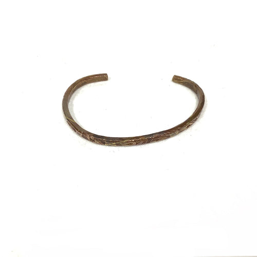 Hammered Brass and Copper Cuff