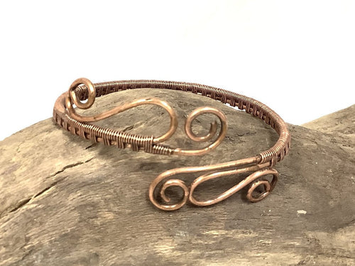 Handwoven Copper Wire Bracelet