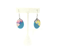 Floral Oval Earrings