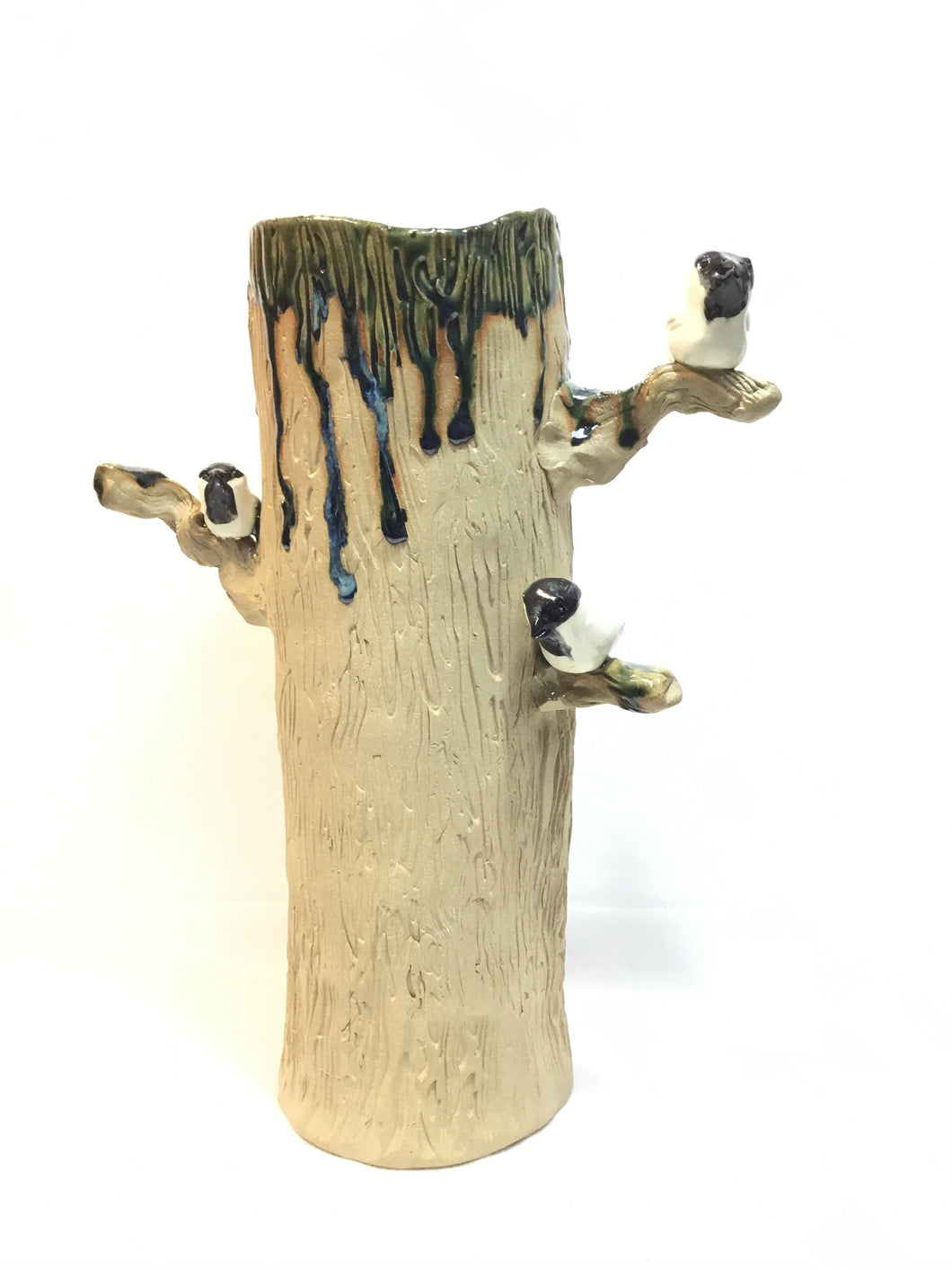 Chickadee Tree Vase