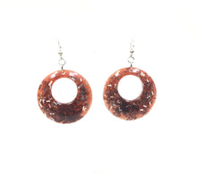 Large Wood and Epoxy Earrings