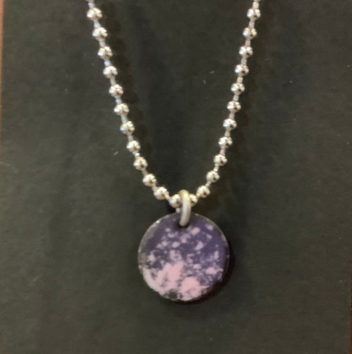 Enamel Ink Spot Pendant