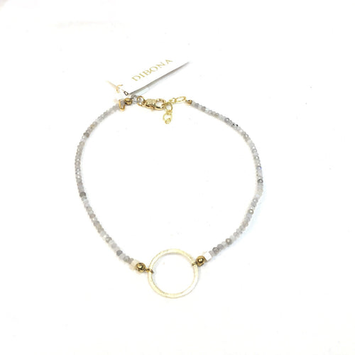 Labadorite Circle Choker